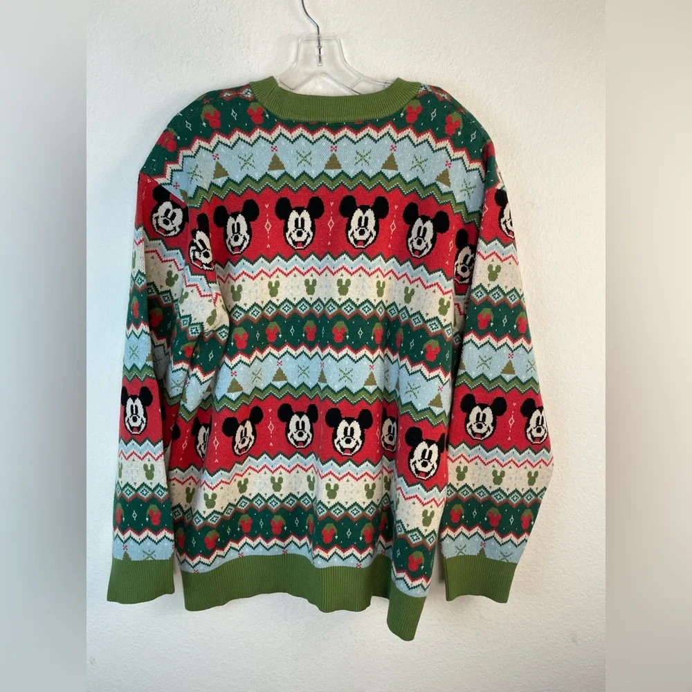 Disney Mickey Mouse Fair Isle Christmas Sweater XL